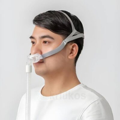 Yuwell nasal pillow CPAP mask for sleep apnea therapy, lightweight non-invasive design with soft cushions, available in Pakistan